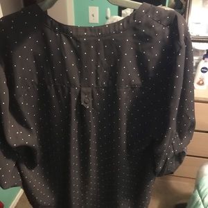 Poka dot blouse